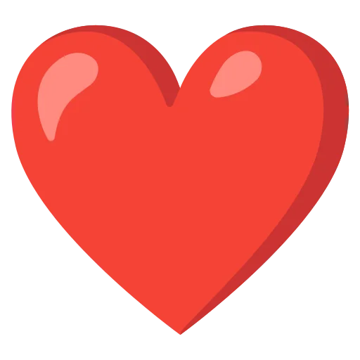 Icono de un corazón rojo